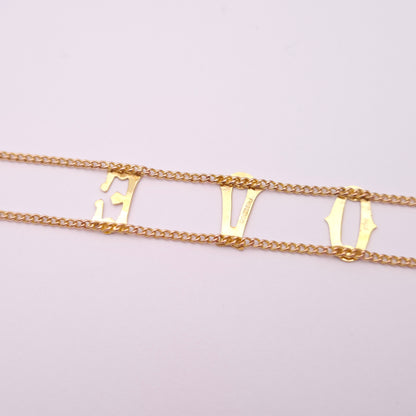 9ct Yellow gold Vintage 1960's 'I Love You' Bracelet