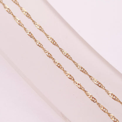 9ct Yellow gold Multicoloured Stone Set Open Heart Pendant and Chain Necklace