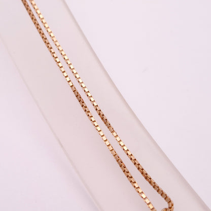 9ct Rose Gold Floral Rose Cameo Pendant and Box Chain Necklace