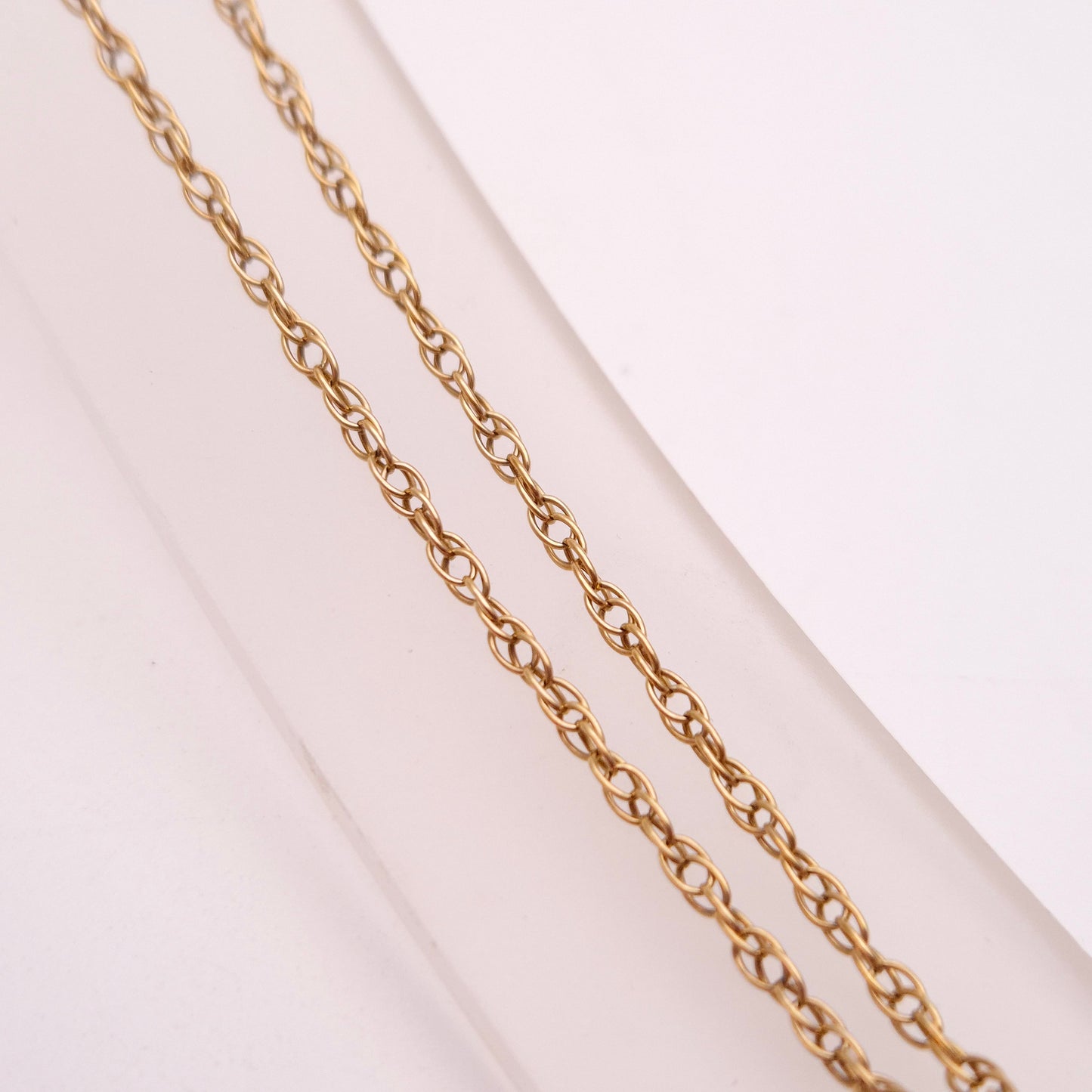 9ct Yellow Gold Fire Opal and Diamond Pendant and Chain Necklace