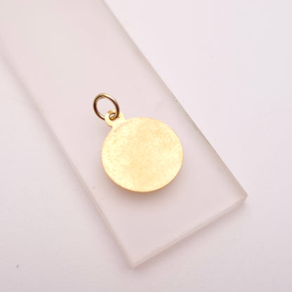 9ct Yellow gold St. Christopher Pendant / Charm