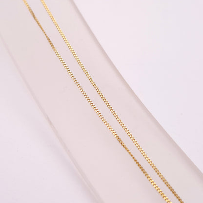 9ct Yellow Gold Graduated Cubic Zirconia CZ pendant Necklace