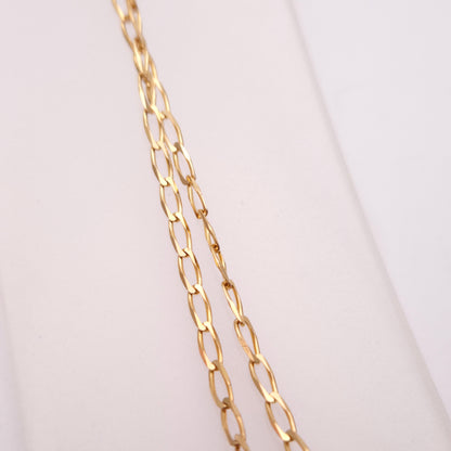 9ct Yellow Gold Tanzanite 'Wiggle' Pendant and 18" Chain