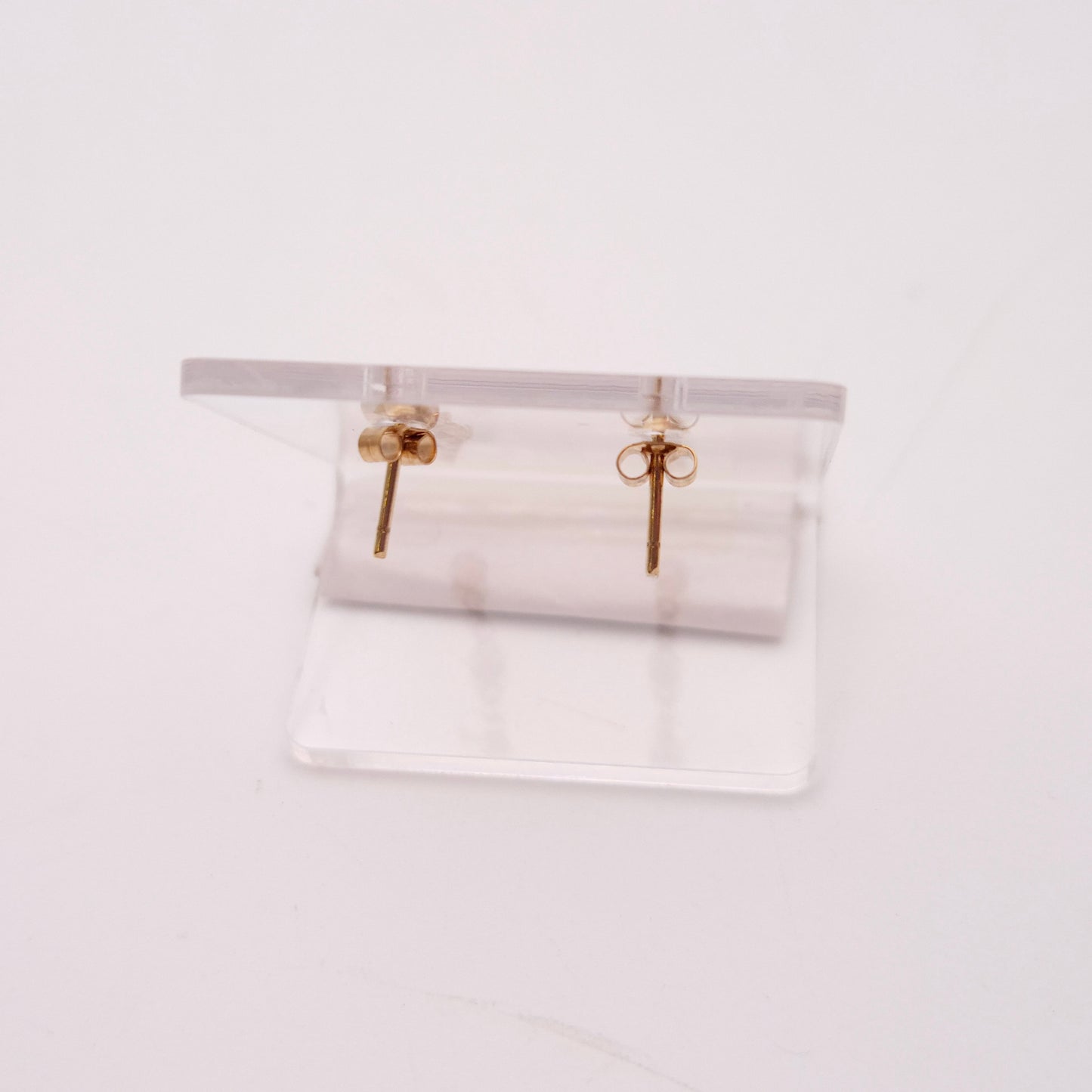 9ct Yellow Gold Garnet Three-Stone Drop Earrings