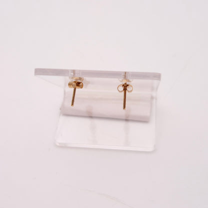 9ct Yellow Gold Garnet Three-Stone Drop Earrings