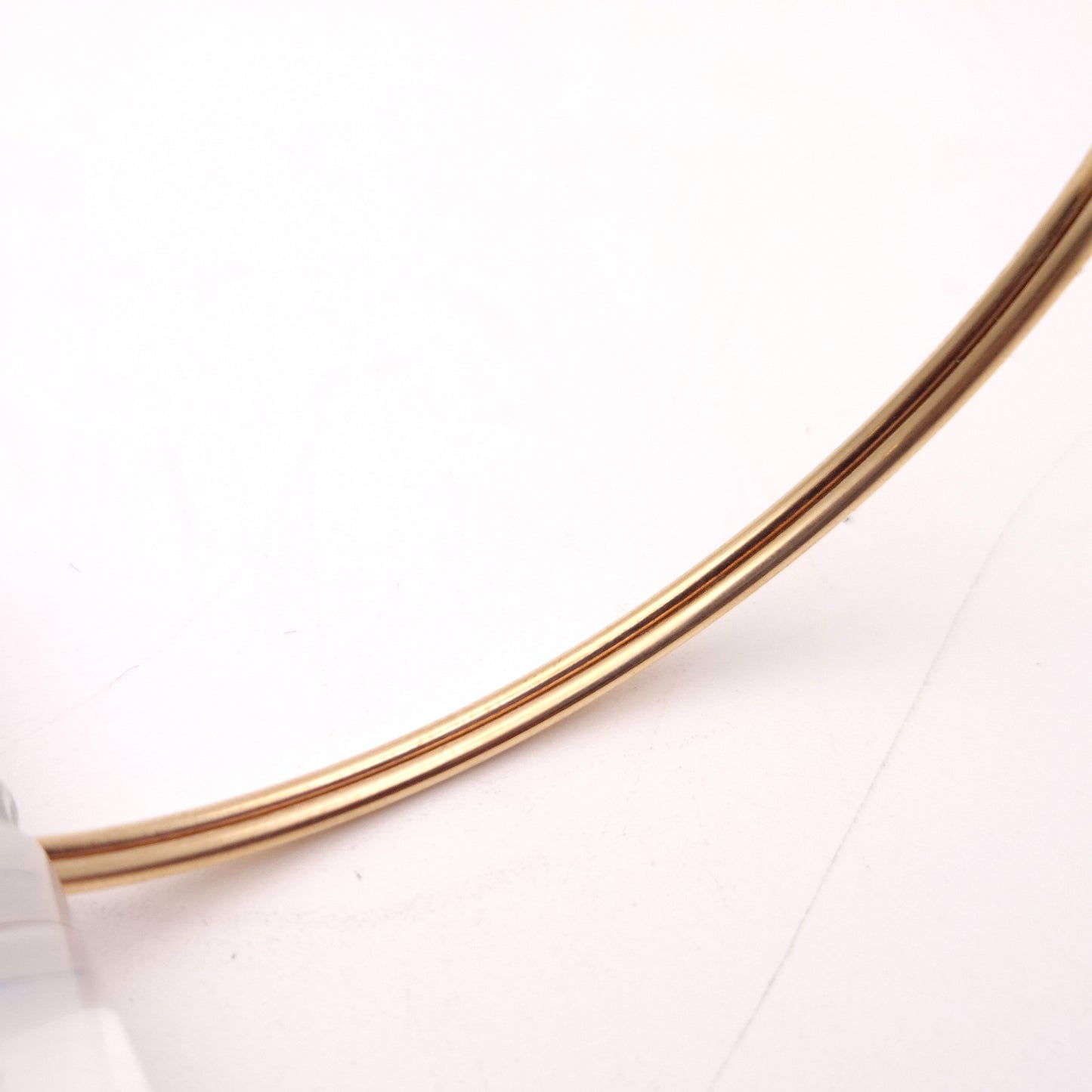 9ct Yellow Gold Garnet Eyed Wrap Snake Bangle