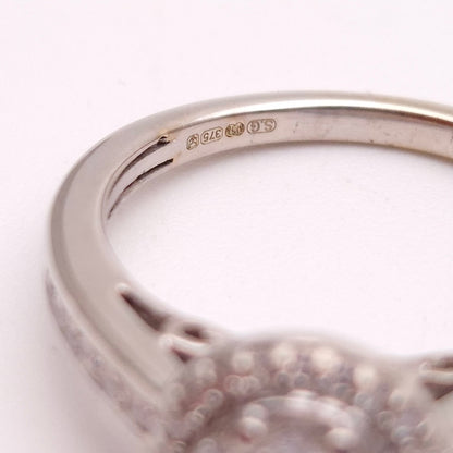 9ct White Gold 0.38TCW Multistone Diamond Cluster Ring