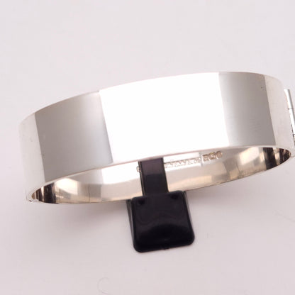 Sterling Silver Vintage Engraved Scrollwork Patterned Bangle