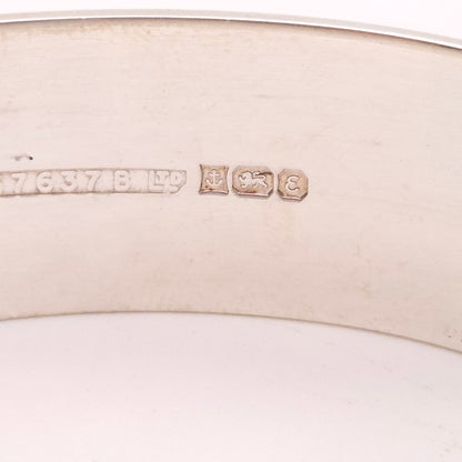 Sterling Silver Vintage Engraved Scrollwork Patterned Bangle