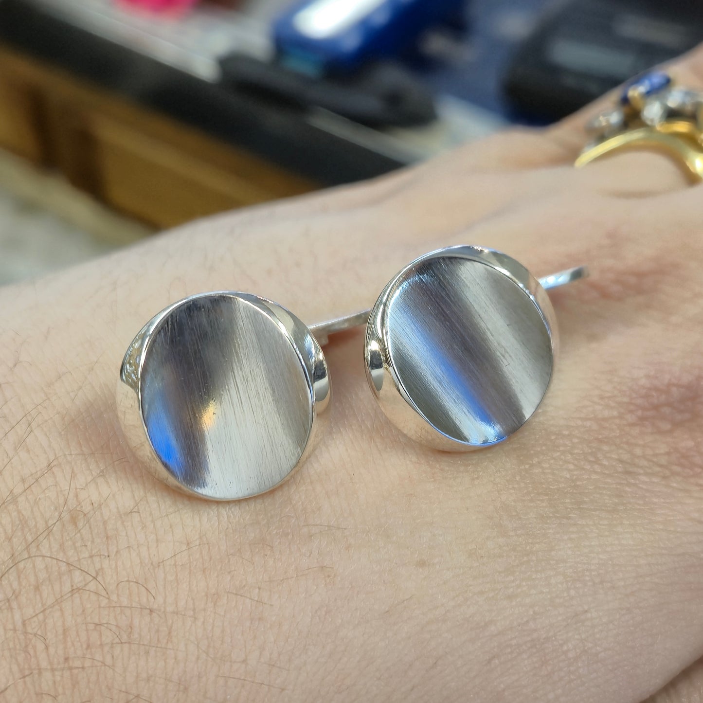 Sterling Silver Georg Jensen Retro 60's Cufflinks