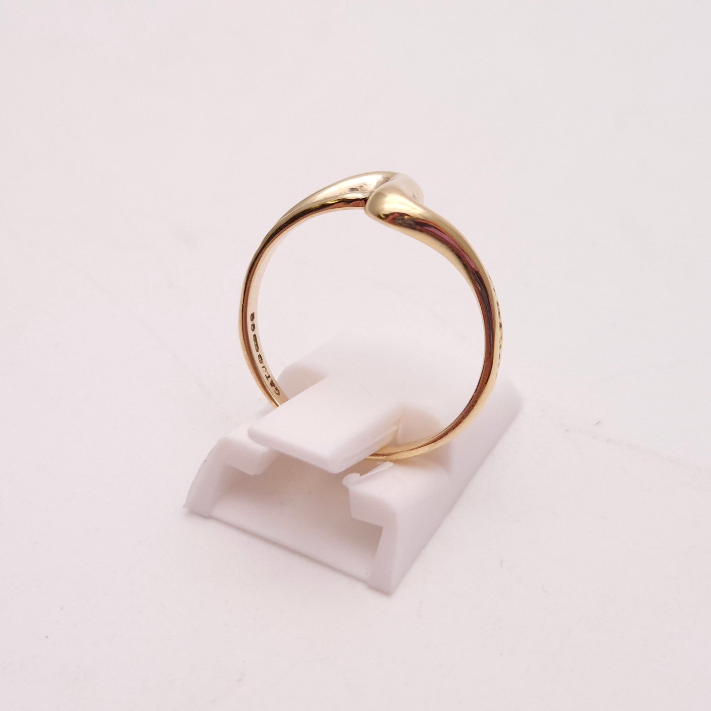 9ct Yellow Gold Mixed Texture 'Wave / Wiggle' Ring