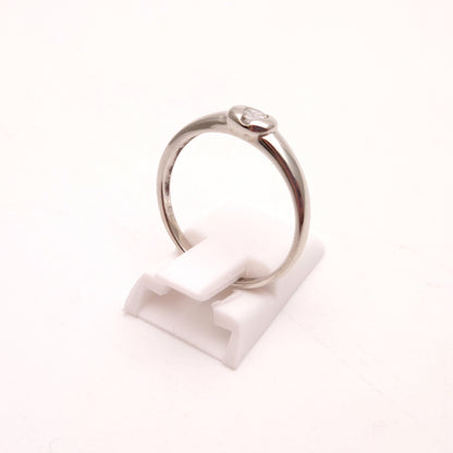 9ct White Gold 0.1ct Diamond Solitaire Ring