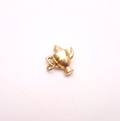 9ct Yellow Gold Hollow Coffee Pot Charm