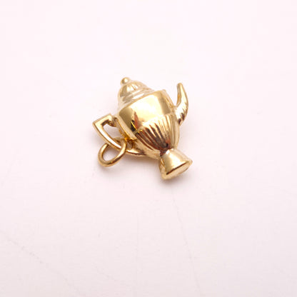 9ct Yellow Gold Hollow Coffee Pot Charm