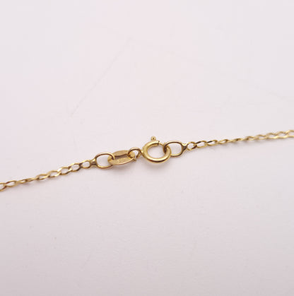 9ct Yellow Gold Opal and Pearl Antique Style Repro Pendant/ Brooch and Chain Necklace