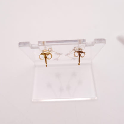 9ct Two Tone Lightweight Star Trio Drop Earrings