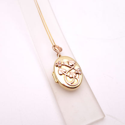 9ct Two-Tone Gold Clogau 'Tree of Life' Locket and Chain Necklace