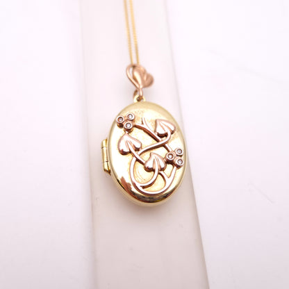 9ct Two-Tone Gold Clogau 'Tree of Life' Locket and Chain Necklace