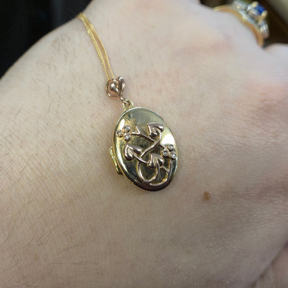 9ct Two-Tone Gold Clogau 'Tree of Life' Locket and Chain Necklace