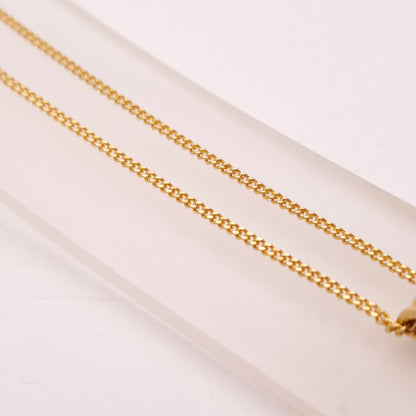 18ct Yellow Gold 0.3ct Princess Cut Solitaire Pendant and Chain