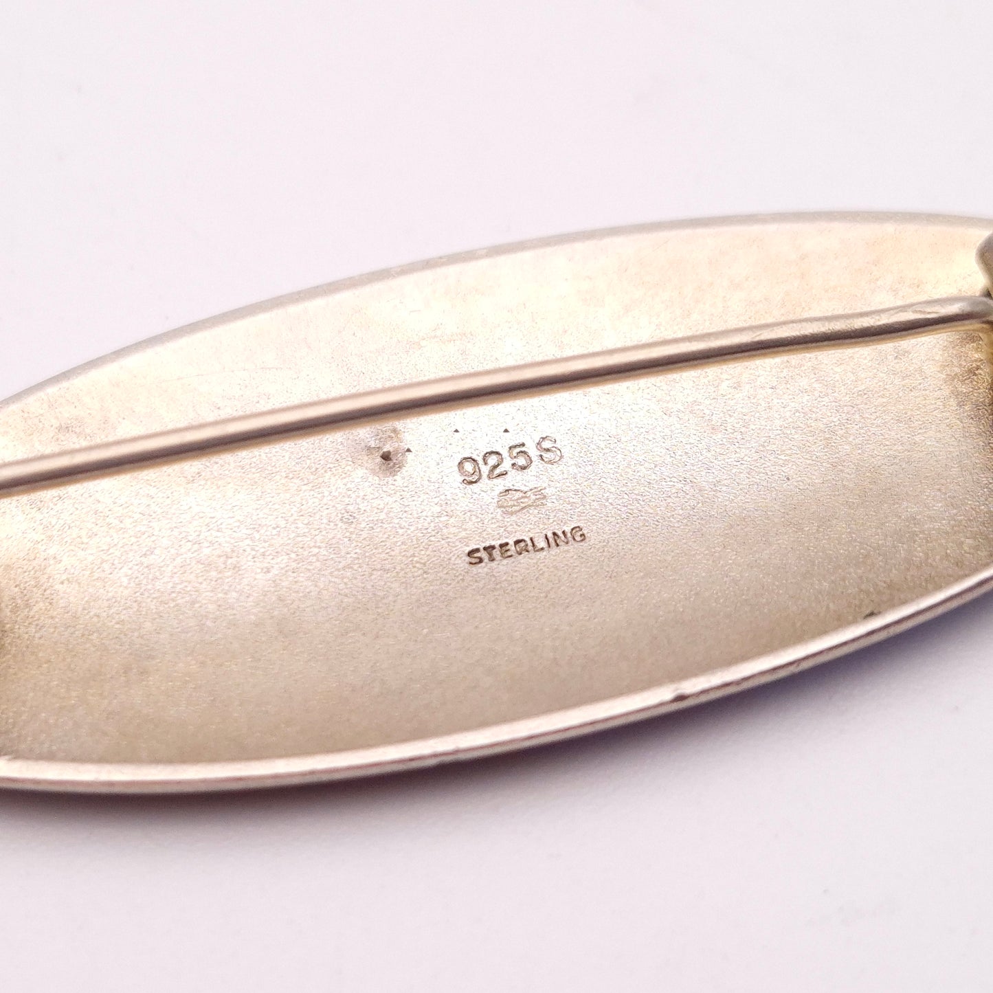 Sterling Silver Vintage Aksel Holmsen 'Norwegian View' Enamel Brooch