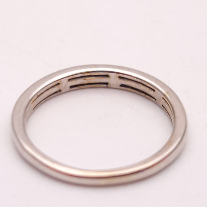 9ct White Gold Channel Set Half Eternity Diamond Ring
