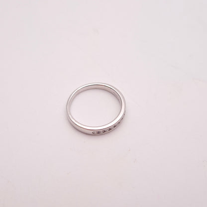 18ct White Gold Nine Stone Channel Set Half Eternity Ring