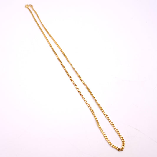 9ct Yellow gold Filed Curb Chain 18 inches