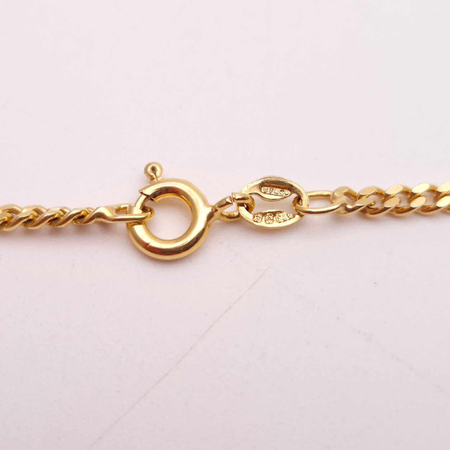 9ct Yellow gold Filed Curb Chain 18 inches