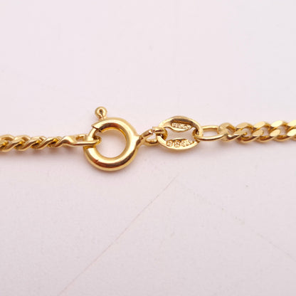 9ct Yellow gold Filed Curb Chain 18 inches