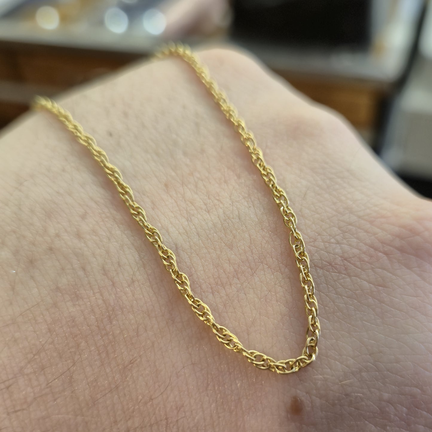 9ct Yellow Gold Prince Of Wales Chain 52cm / 20 inches