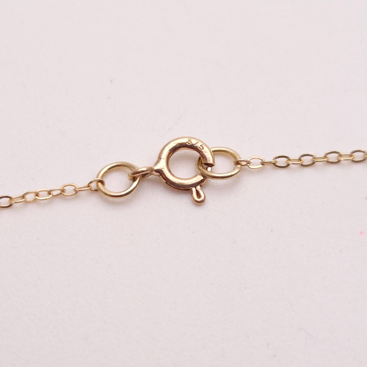9ct Yellow Gold Sapphire and Diamond Oval Floral Panel Pendant & Chain Necklace
