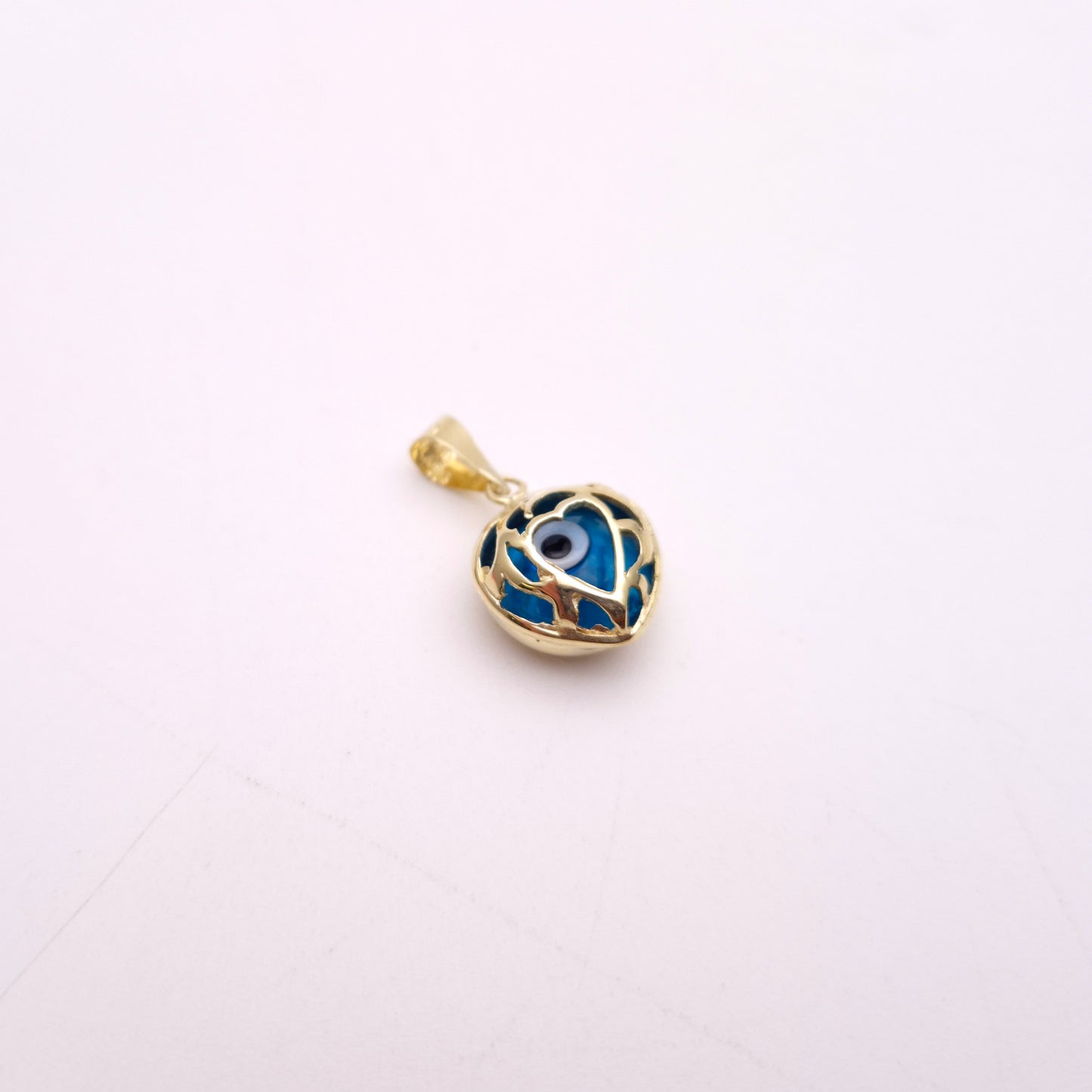 14ct Yellow Gold Evil Eye Small Pendant