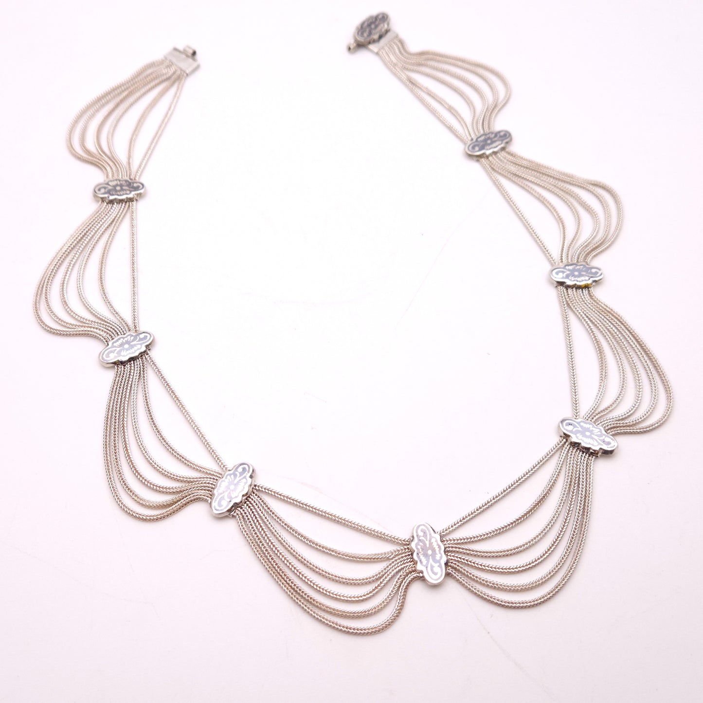 Sterling Silver Anatoli Festoon Style Necklace