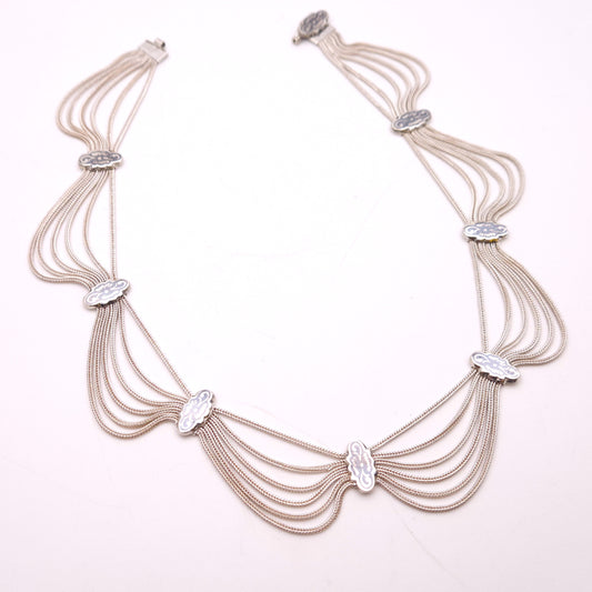 Sterling Silver Anatoli Festoon Style Necklace
