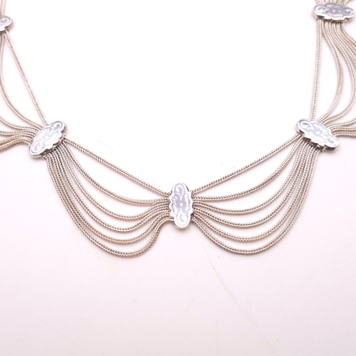 Sterling Silver Anatoli Festoon Style Necklace