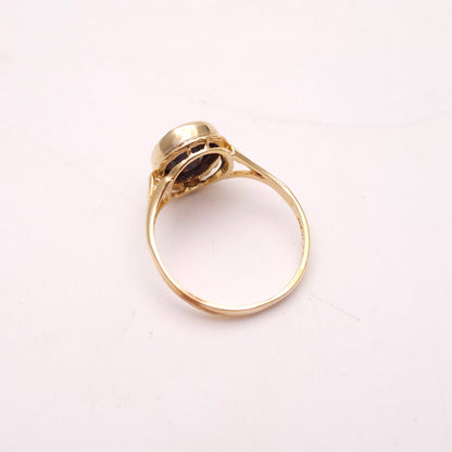 9ct Yellow Gold Traditional Smoky Quartz Solitaire Ring