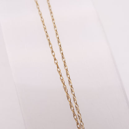 9ct Yellow Gold Kyanite and Diamond Pendant and Chain Necklace