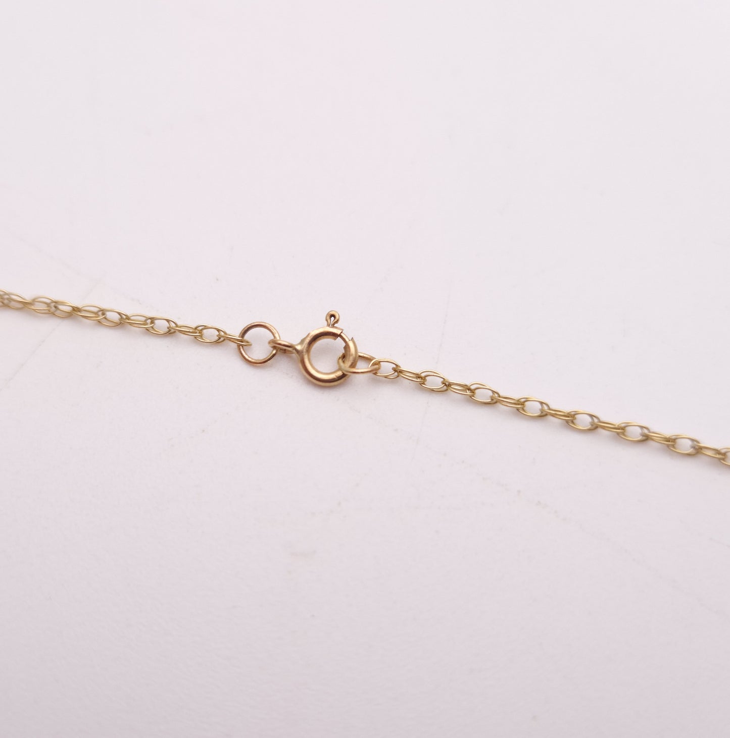 9ct Yellow Gold Kyanite and Diamond Pendant and Chain Necklace
