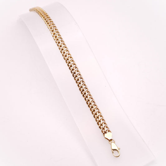 9ct Yellow Gold Figure 8 Multi Link Braided Effect Bracelet