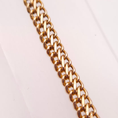 9ct Yellow Gold Figure 8 Multi Link Braided Effect Bracelet