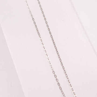 9ct White Gold Sapphire and Diamond Pendant and Chain necklace