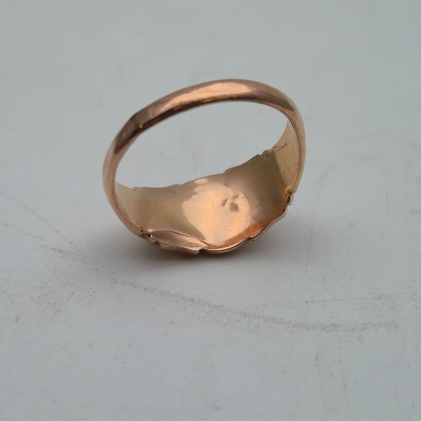 9ct Rose Gold Antique Garnet & Paste Stone Multi-Stone Ring