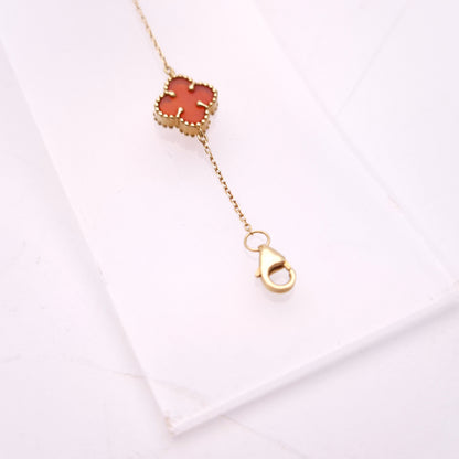 18ct Yellow Gold Multi Gemstone Fine Chain Bracelet