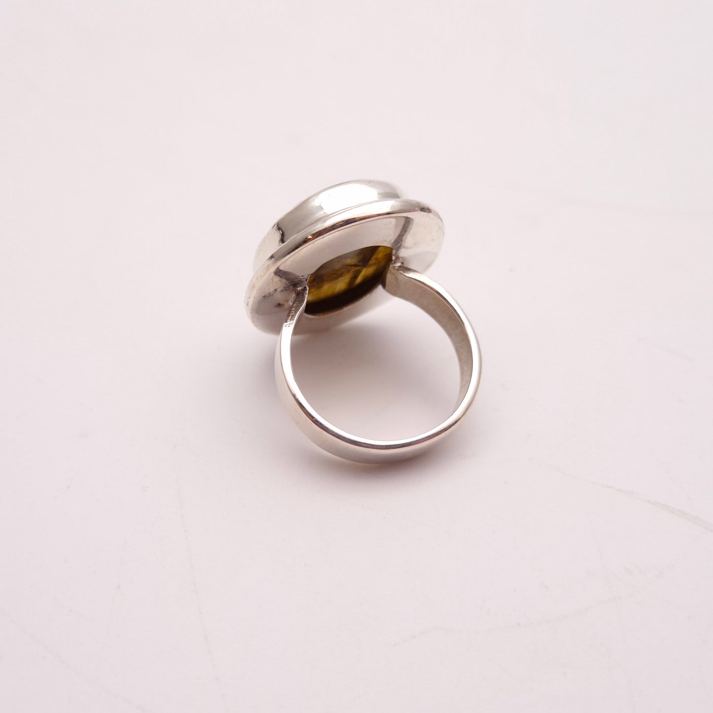 Sterling Silver Statement Labradorite Solitaire Ring