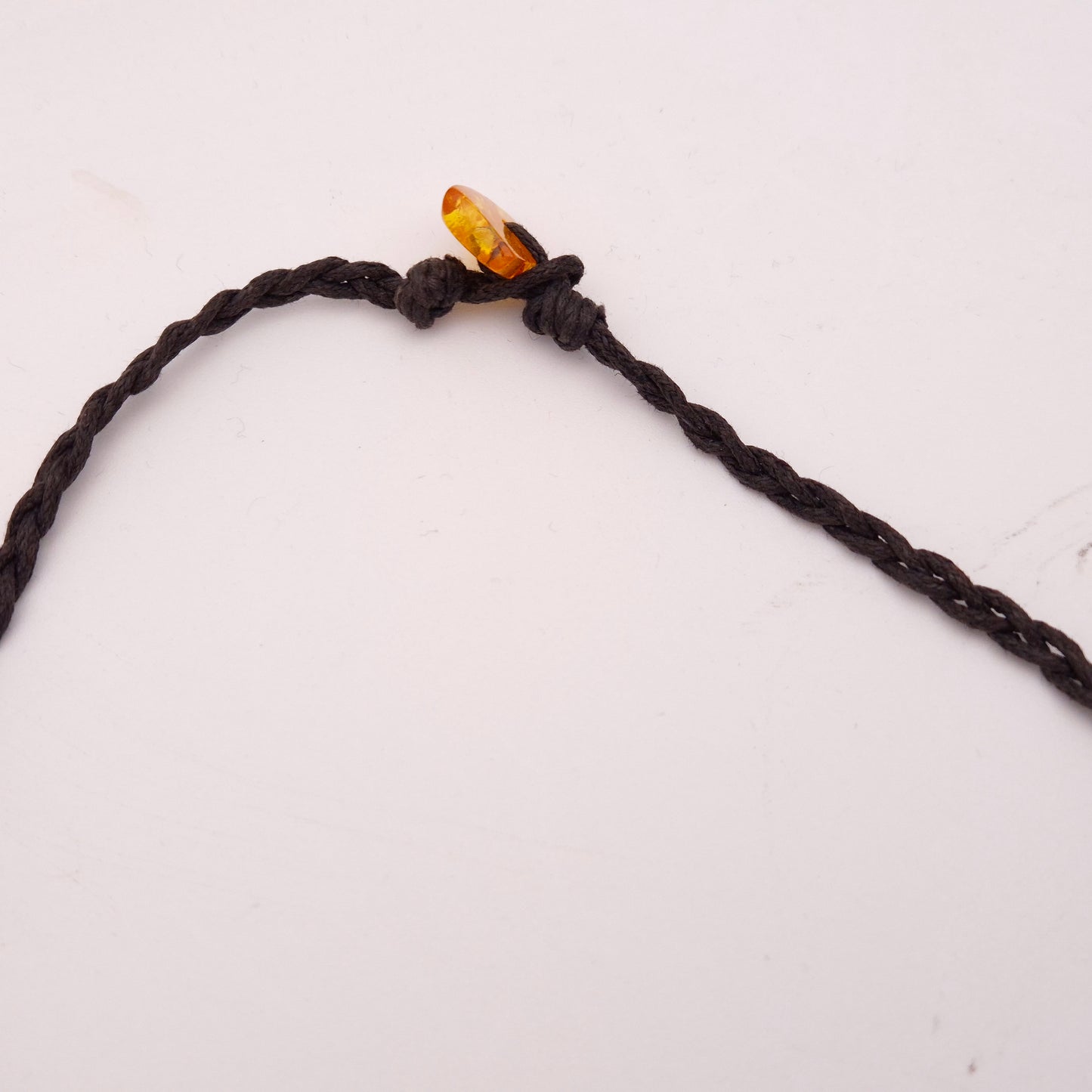Extra Large Multi-tone Amber Leather Necklace