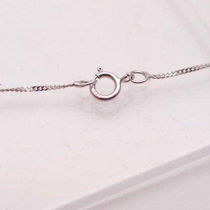 9ct White Gold Diamond Set 'X' Bar Pendant and Chain Necklace