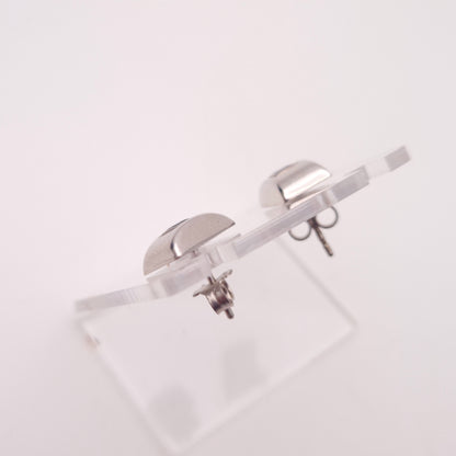9ct White gold Princess Cut Aquamarine Rectangular Stud Earrings