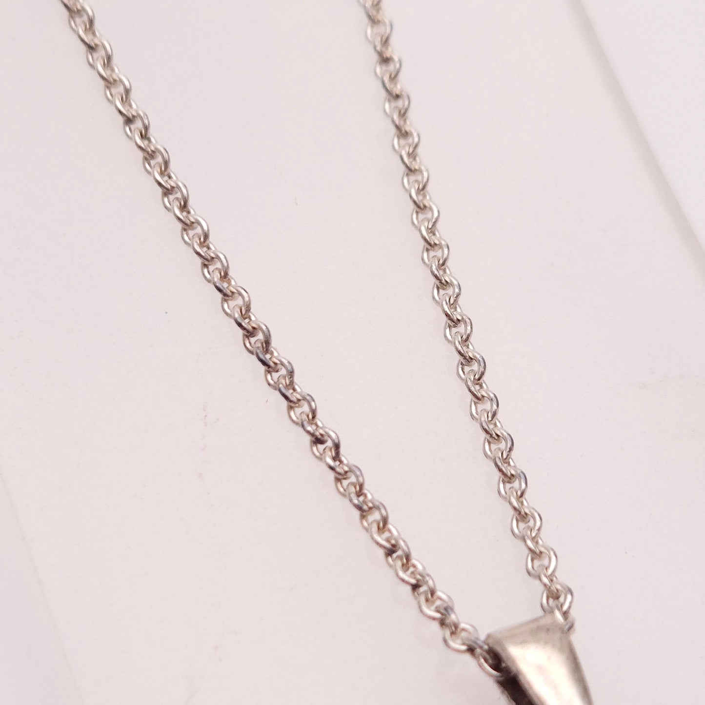 Sterling Silver Charles Horner Antique Enamel Bat Pendant and Chain Necklace