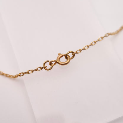 9ct Yellow Gold Vintage Amethyst and Illusion Set Diamond Necklace